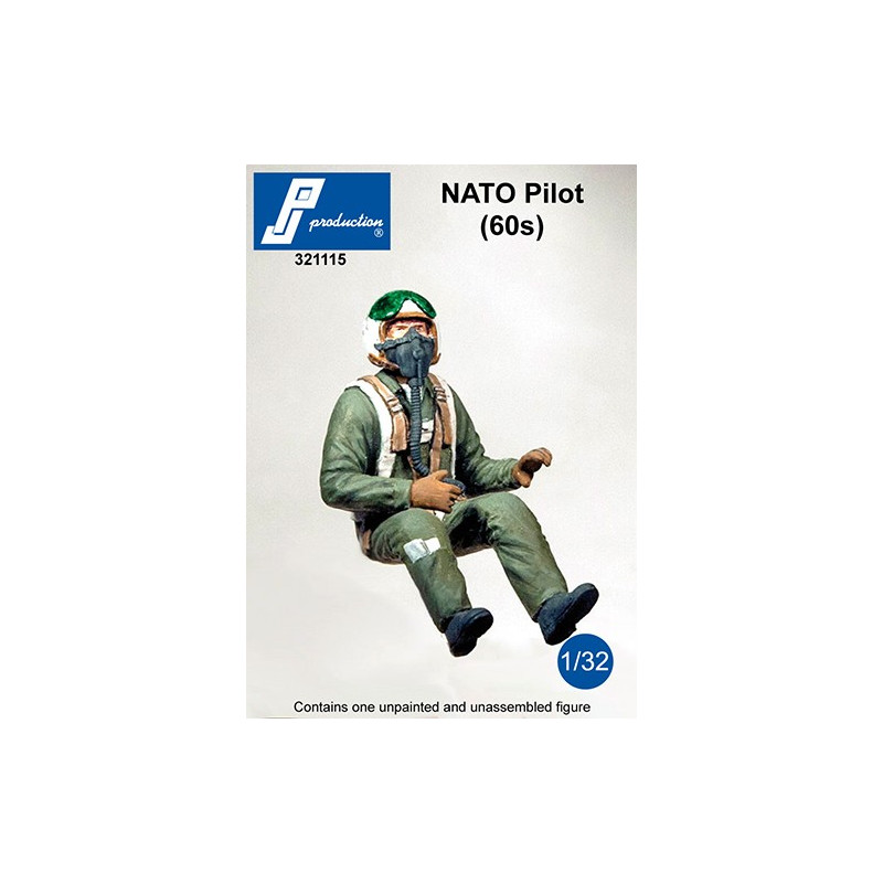 321115 - Pilote OTAN assis (années 60)