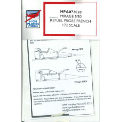 HPA72020 - Mirage 5/50 Refuel Probe French Type