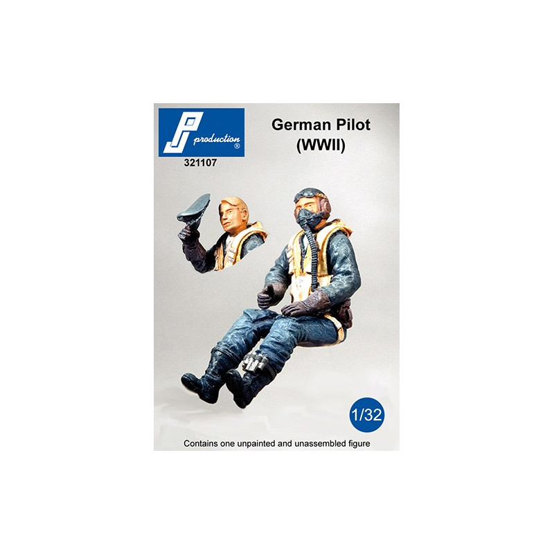 321107  - Pilote allemand assis (2GM)
