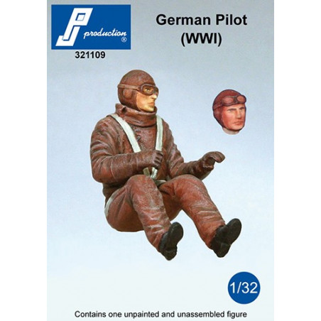 321109 - Pilote allemand assis (1GM)