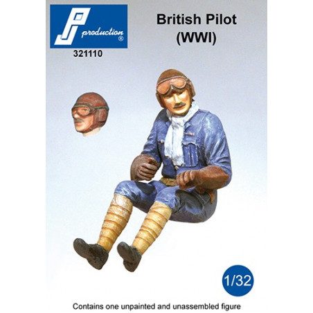 321110 - Pilote britannique assis (1GM)